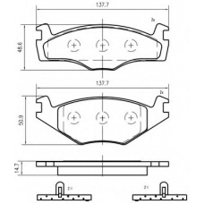 K404600 Vema Комплект тормозных колодок, дисковый тормоз