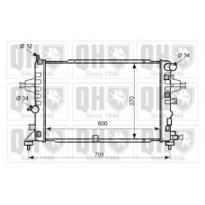 QER2466 QUINTON HAZELL Радиатор, охлаждение двигателя