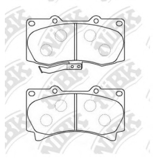 PN0498 NiBK Комплект тормозных колодок, дисковый тормоз