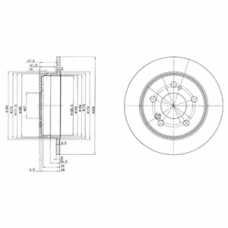 BG2291 DELPHI Тормозной диск
