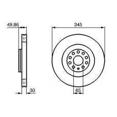 0 986 479 204 BOSCH Тормозной диск