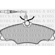 BBP1459 BORG & BECK Комплект тормозных колодок, дисковый тормоз