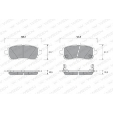 151-2590 WEEN Комплект тормозных колодок, дисковый тормоз