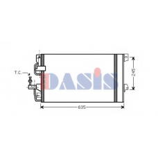 152023N AKS DASIS Конденсатор, кондиционер