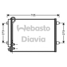 82D0225573A WEBASTO Конденсатор, кондиционер