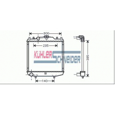 2203001 KUHLER SCHNEIDER Радиатор, охлаждение двигател