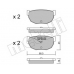 22-0492-0 METELLI Комплект тормозных колодок, дисковый тормоз