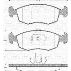 363702161103 MAGNETI MARELLI Комплект тормозных колодок, дисковый тормоз