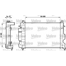 732122 VALEO Радиатор, охлаждение двигателя