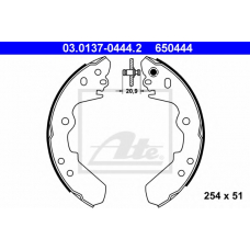 03.0137-0444.2 ATE Комплект тормозных колодок