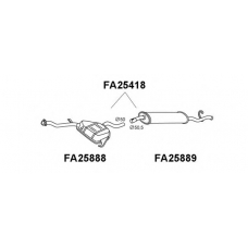 FA25889 VENEPORTE Глушитель выхлопных газов конечный