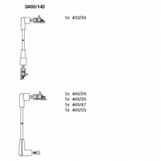 3A00/143 BREMI Комплект проводов зажигания