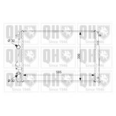 QER2296 QUINTON HAZELL Радиатор, охлаждение двигателя