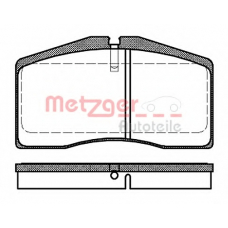 1170728 METZGER Комплект тормозных колодок, дисковый тормоз