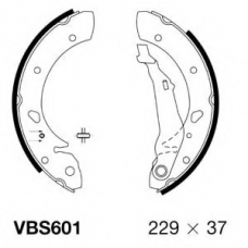 VBS601 MOTAQUIP Комплект тормозных колодок