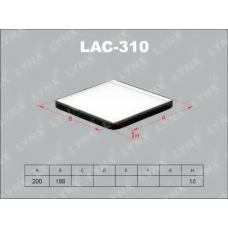 LAC-310 LYNX Lac-310 фильтр салонный mitsubishi colt 02>