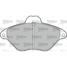 540541 VALEO Комплект тормозных колодок, дисковый тормоз