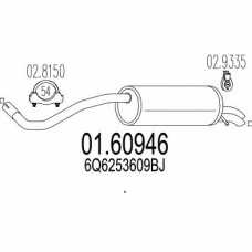 01.60946 MTS Глушитель выхлопных газов конечный