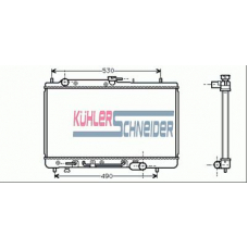0208001 KUHLER SCHNEIDER Радиатор, охлаждение двигател