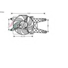 FT7512 AVA Вентилятор, охлаждение двигателя