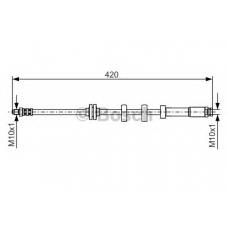 1 987 476 637 BOSCH Тормозной шланг