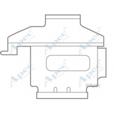 KIT587 APEC Комплектующие, тормозные колодки