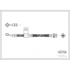 19032599 CORTECO Тормозной шланг
