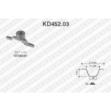 KD452.03 SNR Комплект ремня грм