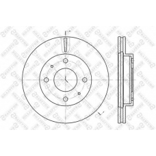 6020-3403V-SX STELLOX Тормозной диск
