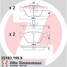 23183.195.9 ZIMMERMANN Комплект тормозных колодок, дисковый тормоз