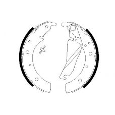 0 986 487 212 BOSCH Комплект тормозных колодок