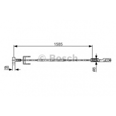 1 987 482 145 BOSCH Трос, стояночная тормозная система