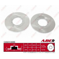 C4G013ABE ABE Тормозной диск