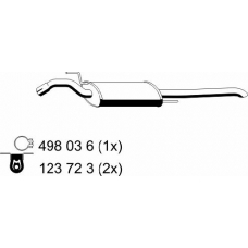 143035 ERNST Глушитель выхлопных газов конечный