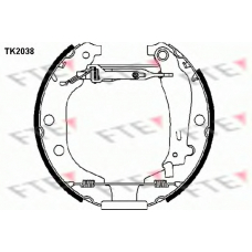 TK2038 FTE Комплект тормозных колодок