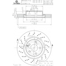 BS 8594 BRECO Тормозной диск