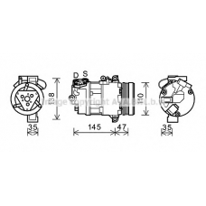 BWK395 AVA Компрессор, кондиционер