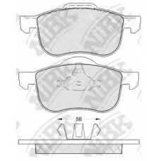 PN0137 NiBK Комплект тормозных колодок, дисковый тормоз
