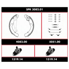 SPK 3082.01 ROADHOUSE Комплект тормозов, барабанный тормозной механизм