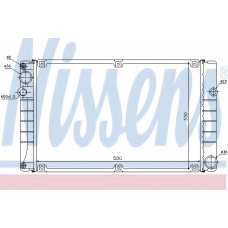 63750 NISSENS Радиатор, охлаждение двигателя