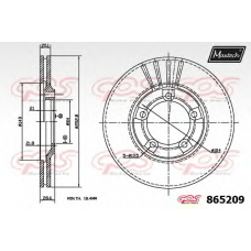 865209.6880 MAXTECH Тормозной диск