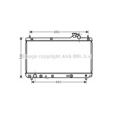 TO2614 AVA Радиатор, охлаждение двигателя