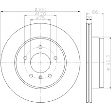 8DD 355 122-161 HELLA PAGID Тормозной диск