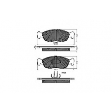 32249 SPIDAN Комплект тормозных колодок, дисковый тормоз