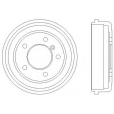 62102 PAGID Тормозной барабан