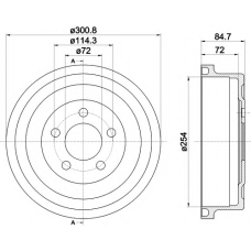 MBD367 MINTEX Тормозной барабан