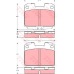 GDB3104 TRW Комплект тормозных колодок, дисковый тормоз