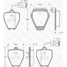 363702161062 MAGNETI MARELLI Комплект тормозных колодок, дисковый тормоз