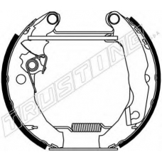 6089 TRUSTING Комплект тормозных колодок