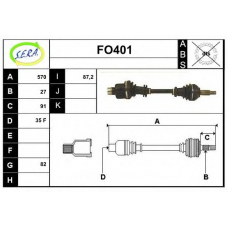 FO401 SERA Приводной вал